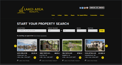 Desktop Screenshot of lakesarearealty.com